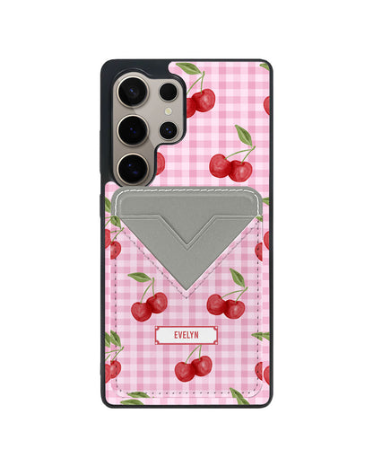 Android Avant Wallet Case - Cherry Tartan