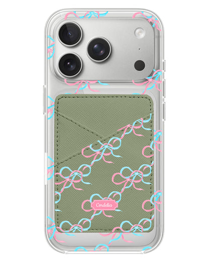 iPhone Phone Wallet Case - Coquette Overlap Bow