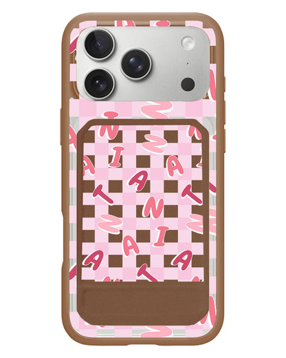 iPhone Magnetic Multifold Wallet - Checkered Monogram 1.0
