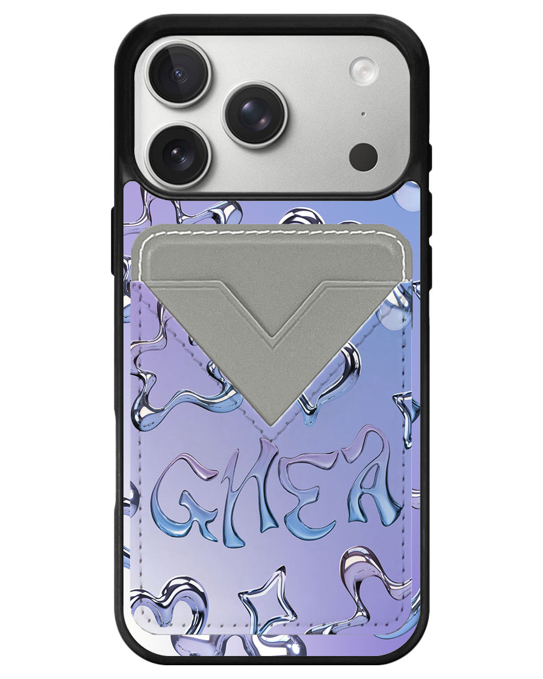 iPhone Avant Wallet Case - Chrome Monogram 1.0