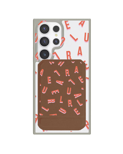 Android Magnetic Multifold Wallet - Monogram 1.0 Coral