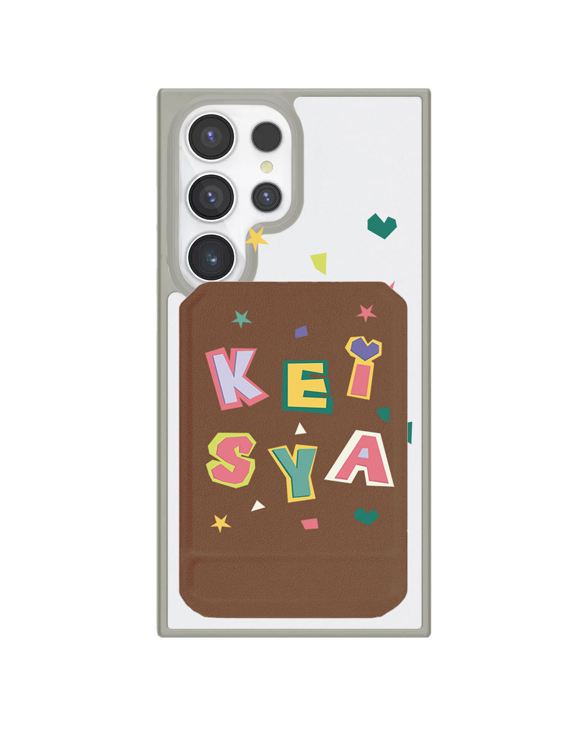 Android Magnetic Multifold Wallet - Adorable Monogram 4.0