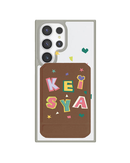 Android Magnetic Multifold Wallet - Adorable Monogram 4.0
