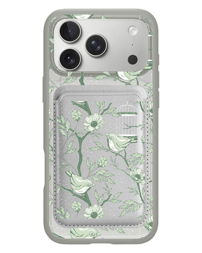 iPhone Magnetic Wallet Case - Lovebird Monochrome 4.0
