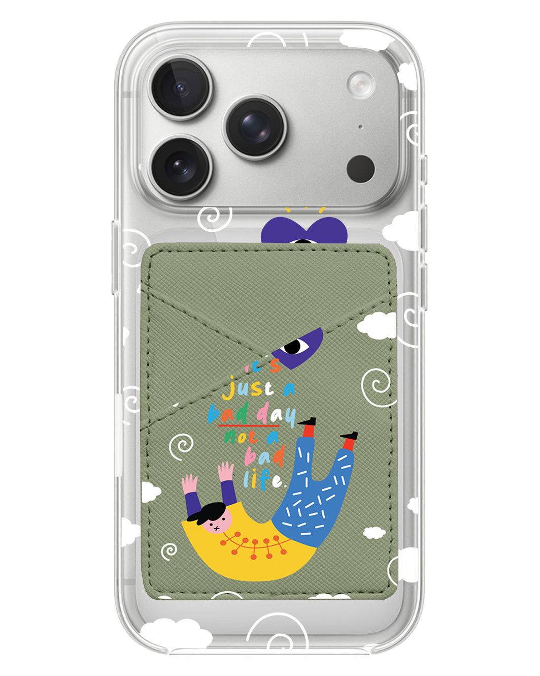 iPhone Phone Wallet Case - Bad Day
