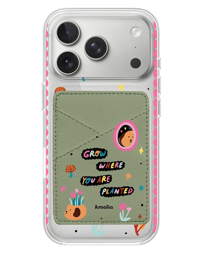 iPhone Phone Wallet Case - Grow Where You Are Planted