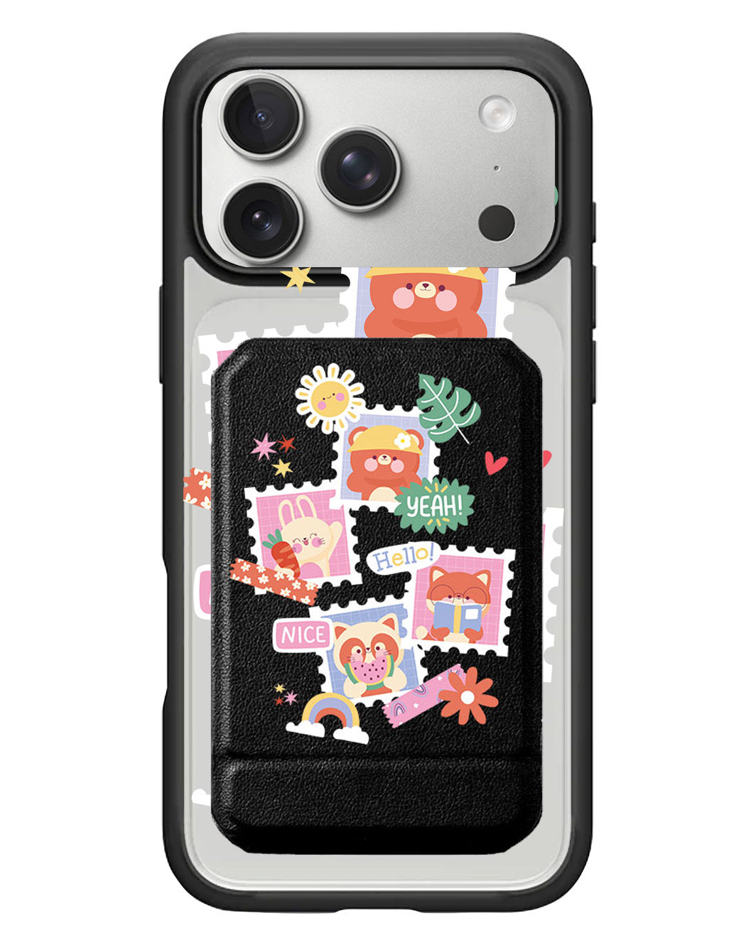iPhone Magnetic Multifold Wallet - Animal Squad