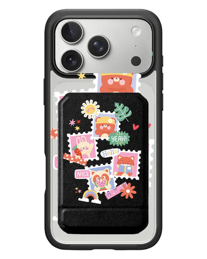 iPhone Magnetic Multifold Wallet - Animal Squad