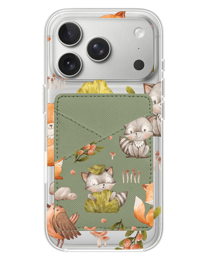 iPhone Phone Wallet Case - Racoon And Friends