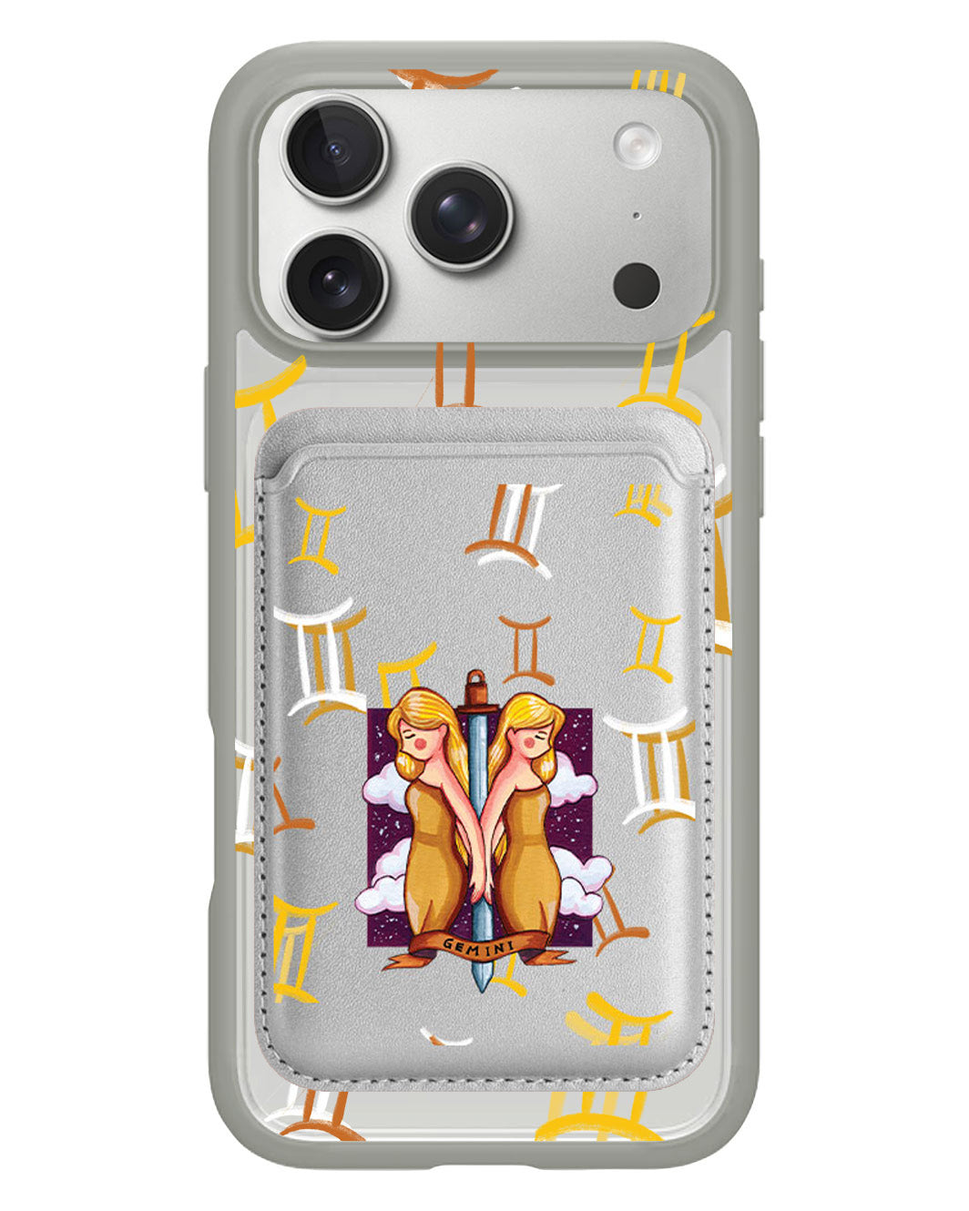 iPhone Magnetic Wallet Case - Gemini