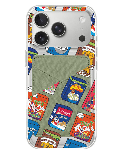 iPhone Phone Wallet Case - Cereal Boxes 2.0