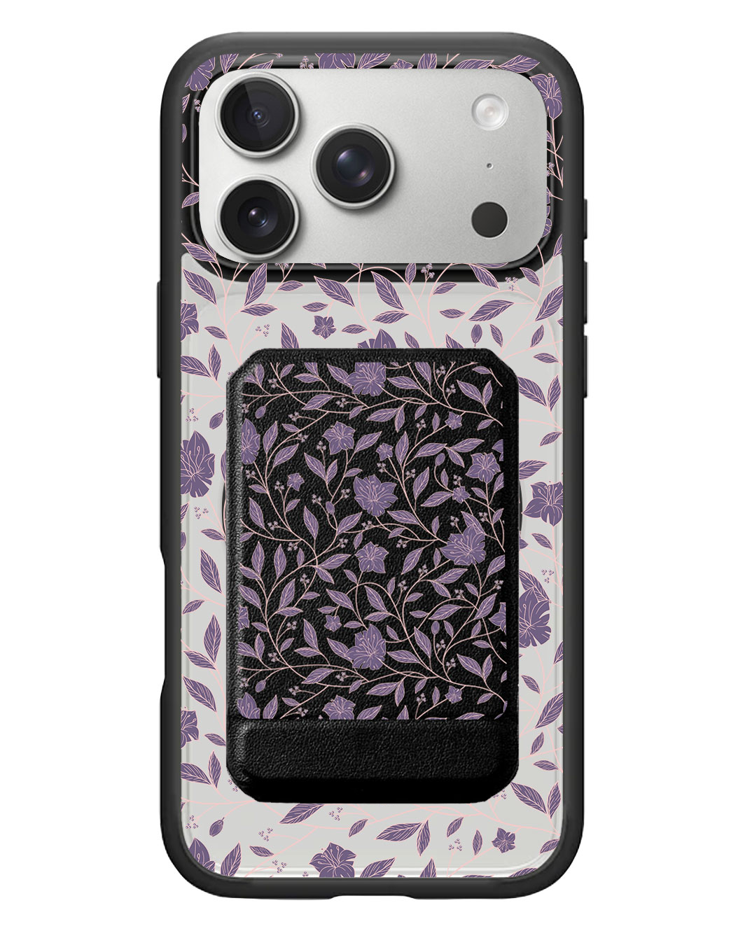iPhone Magnetic Multifold Wallet - Sketchy Flower 4.0
