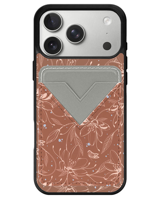 iPhone Avant Wallet Case - Sketchy Flower 4.0