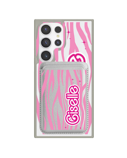 Android Magnetic Wallet Case - Barbie Zebra Pattern