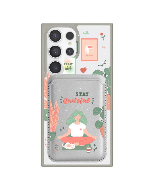 Android Magnetic Wallet Case - Grateful