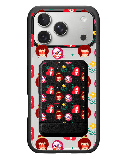 iPhone Magnetic Multifold Wallet - Lovely Faces