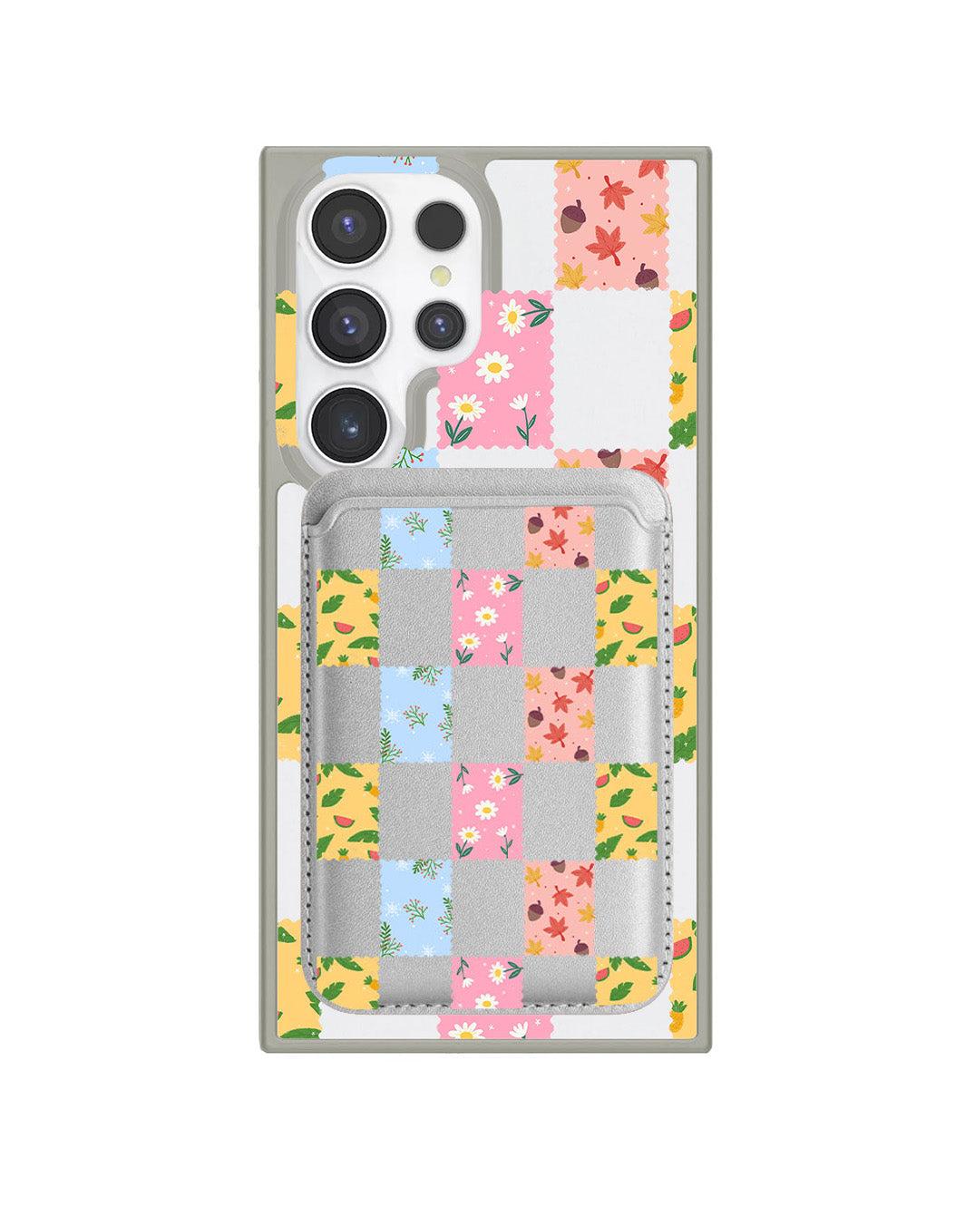 Android Magnetic Wallet Case - Four Seasons Stamps