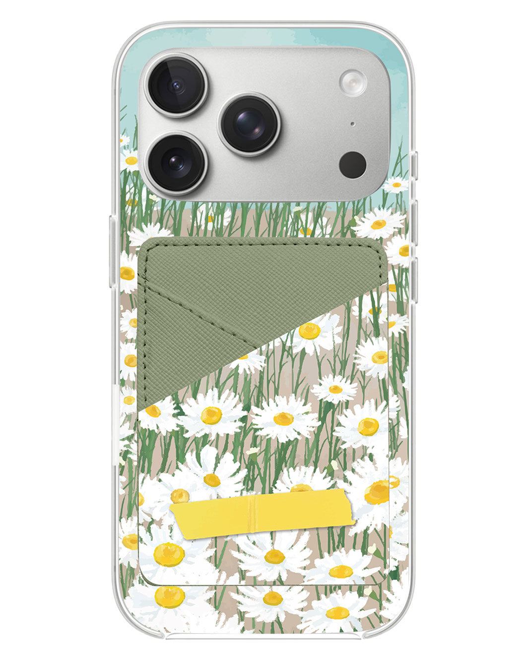 iPhone Phone Wallet Case - Oil Painting Daisy