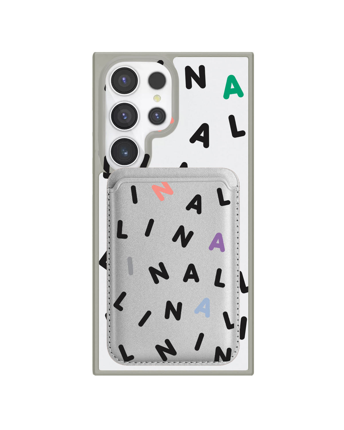 Android Magnetic Wallet Case - Monogram 2.0 Hitam