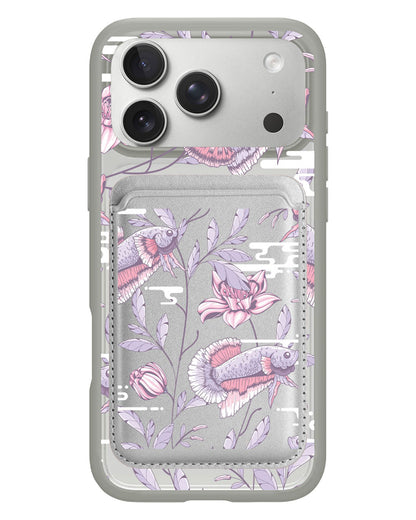 iPhone Magnetic Wallet Case - Fish & Floral 1.0