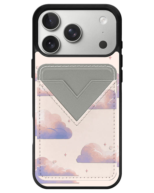 iPhone Avant Wallet Case - Pastel Clouds
