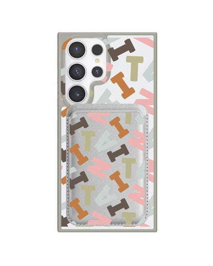 Android Magnetic Wallet Case - Scattered Monogram 4.0