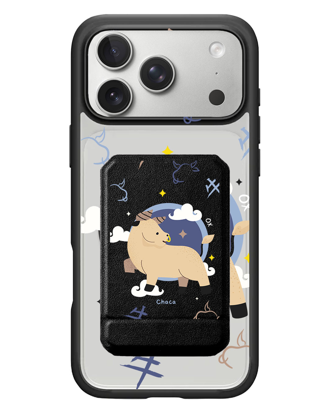 iPhone Magnetic Multifold Wallet - Ox (Chinese Zodiac / Shio)