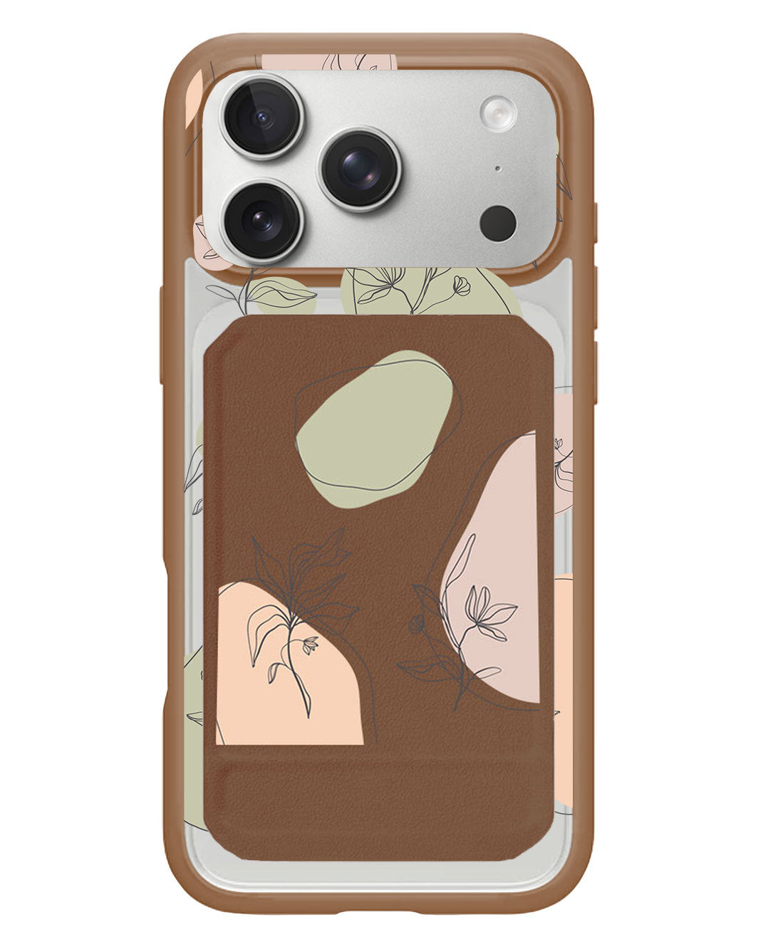 iPhone Magnetic Multifold Wallet - Sketchy Flower