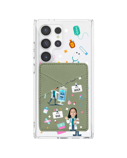 Android Phone Wallet Case - Face Grid Dream Doctor