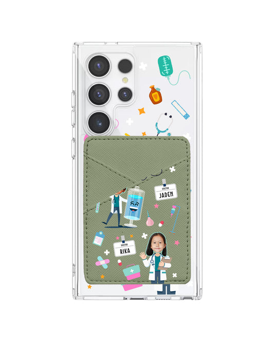 Android Phone Wallet Case - Face Grid Dream Doctor