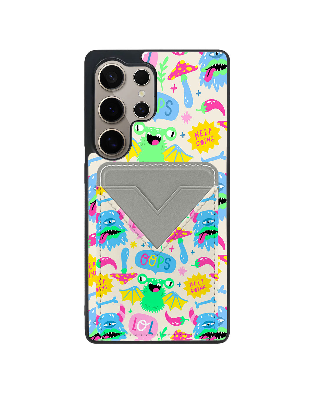 Android Avant Wallet Case - Monster Say Keep Going