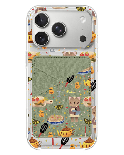 iPhone Phone Wallet Case - Cooking Cat
