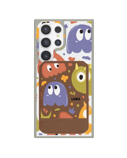 Android Magnetic Multifold Wallet - Cute Monster 1.0