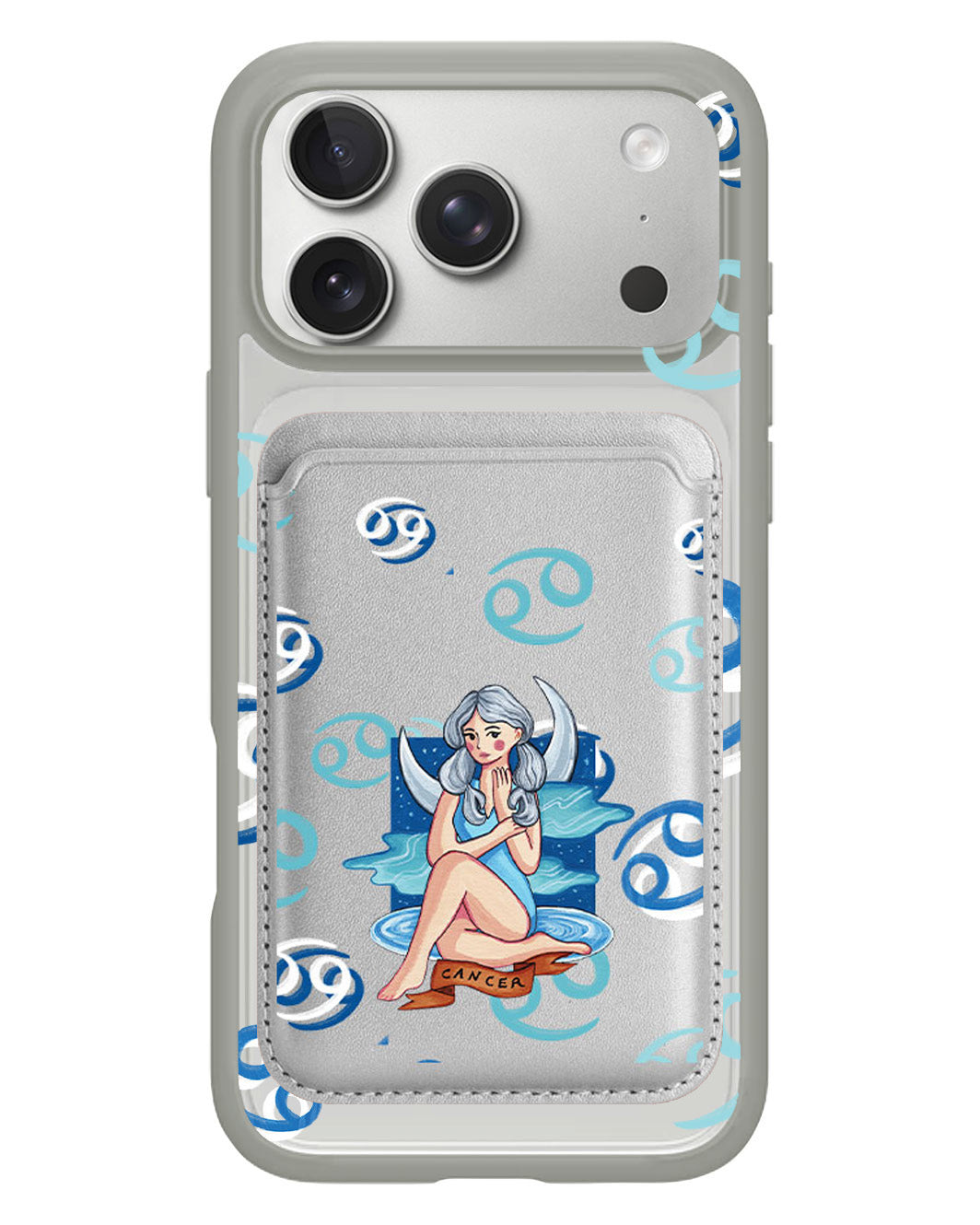 iPhone Magnetic Wallet Case - Cancer
