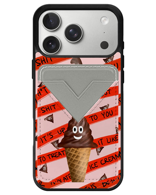 iPhone Avant Wallet Case - Sh*t Happens
