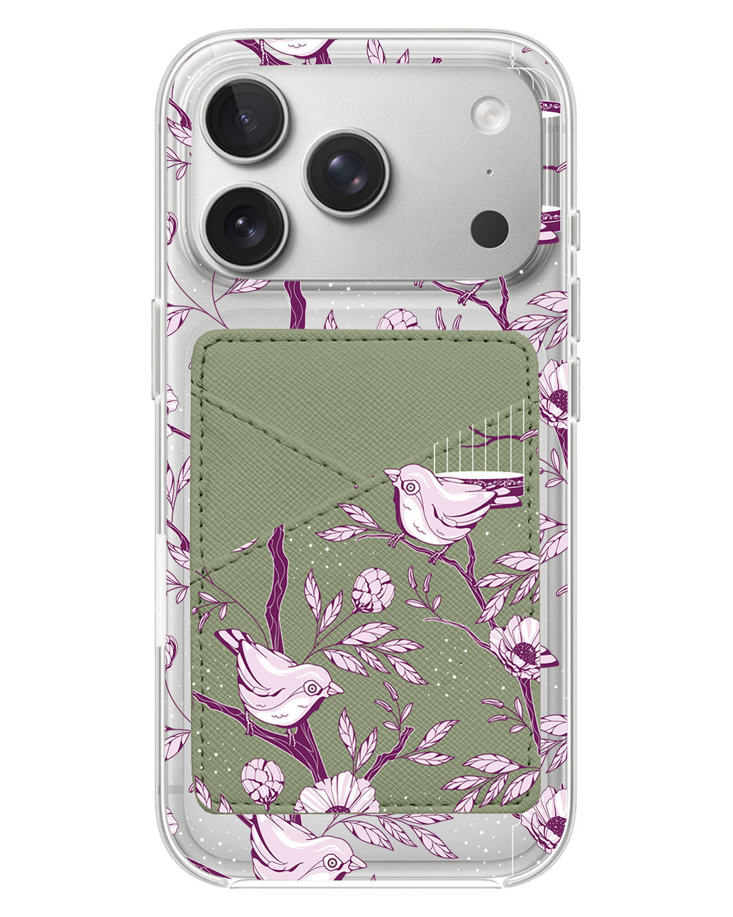 iPhone Phone Wallet Case - Lovebird Monochrome 5.0