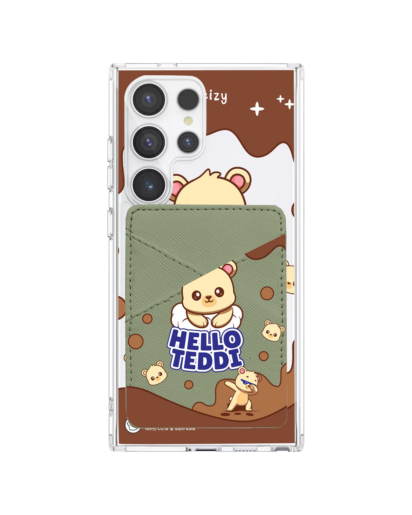 Android Phone Wallet Case - Hello Teddy 1.0