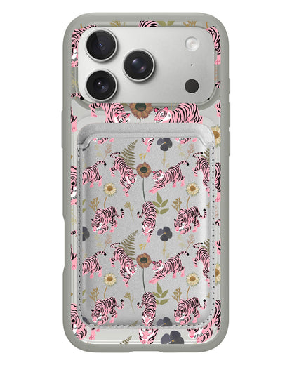 iPhone Magnetic Wallet Case - Tigre Rosa