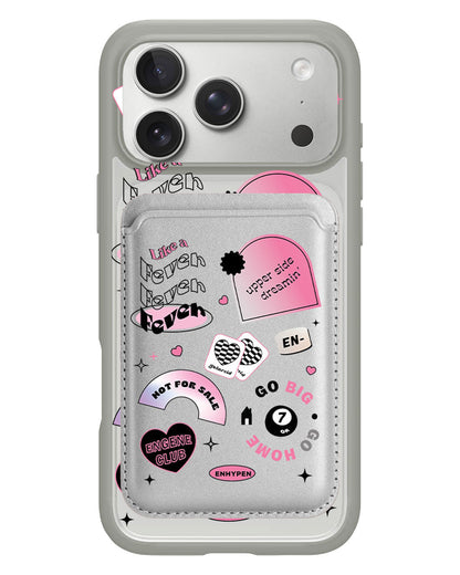 iPhone Magnetic Wallet Case - Enhypen Sticker Pack