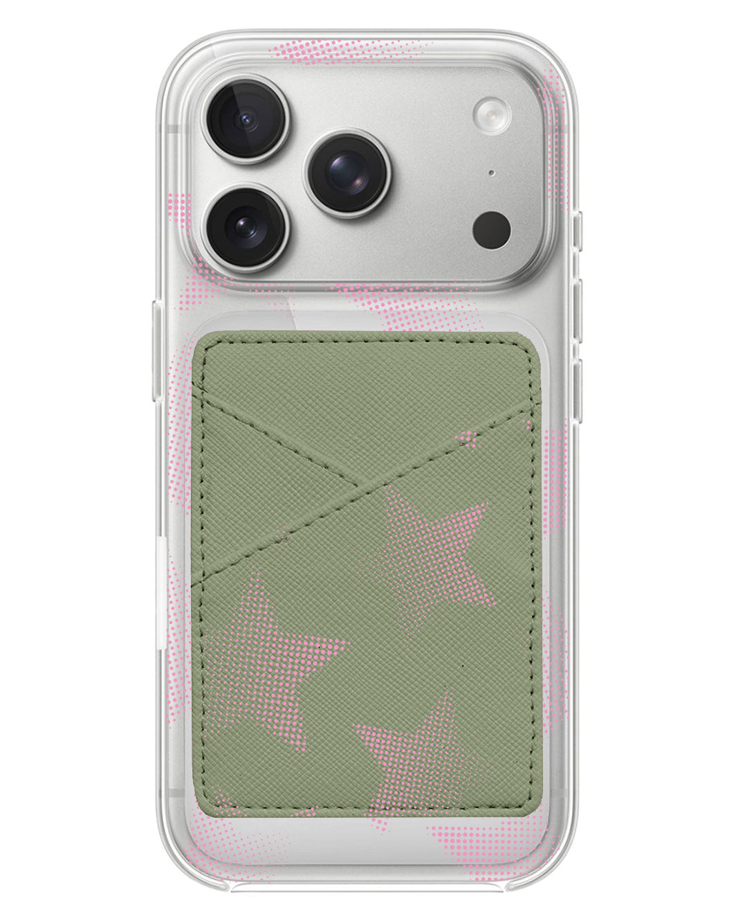 iPhone Phone Wallet Case - Pink Star