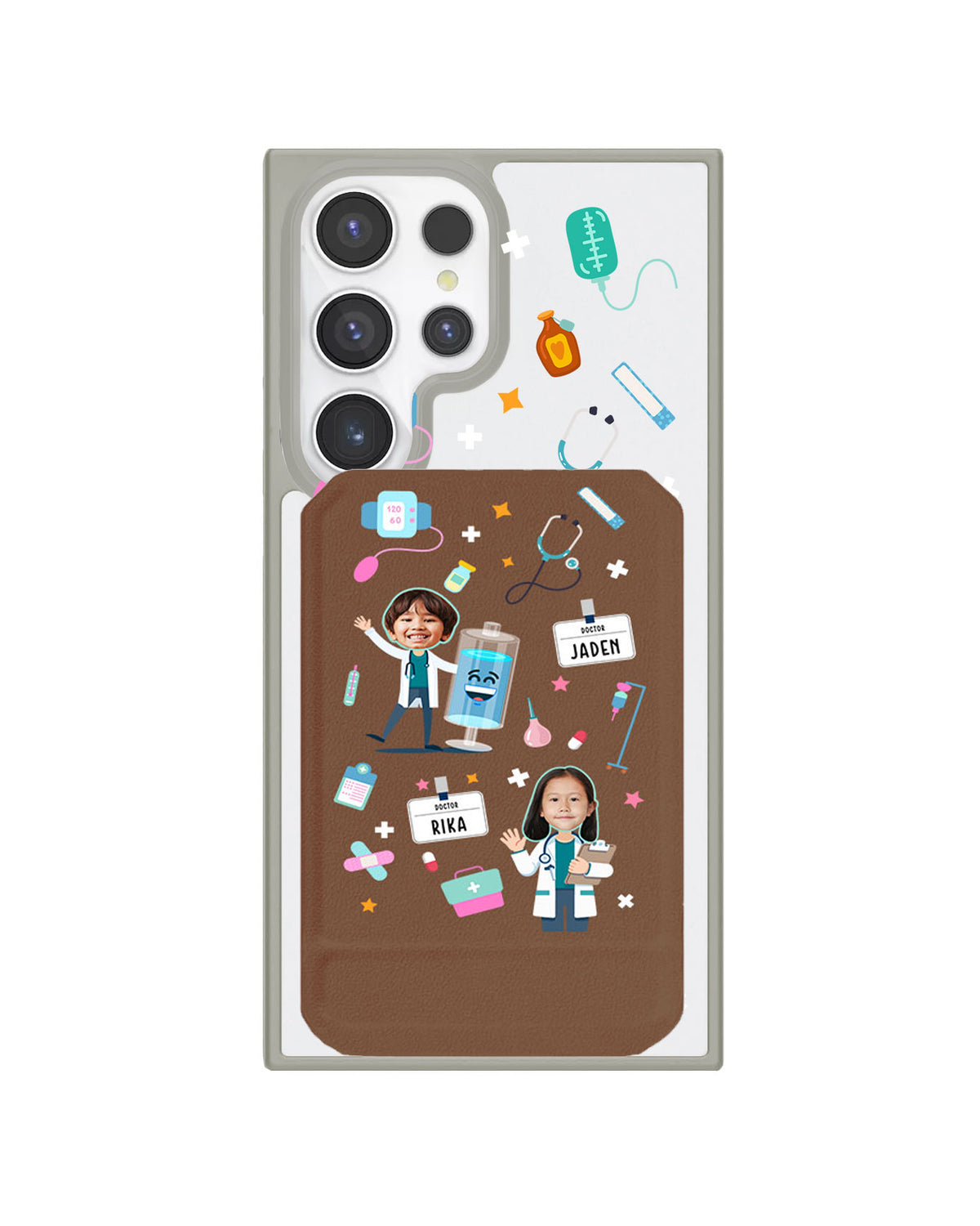 Android Magnetic Multifold Wallet - Face Grid Dream Doctor