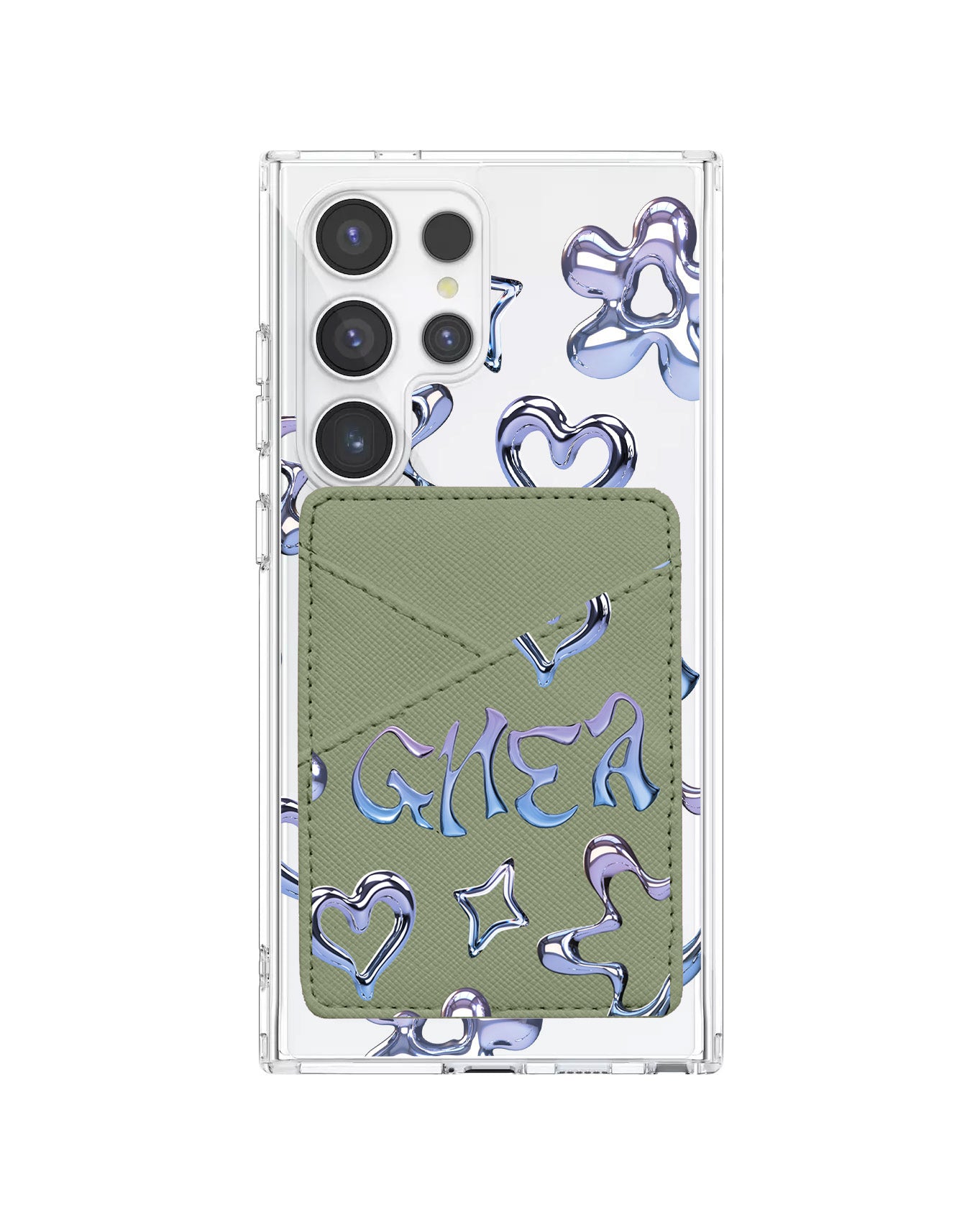 Android Phone Wallet Case - Chrome Monogram 1.0