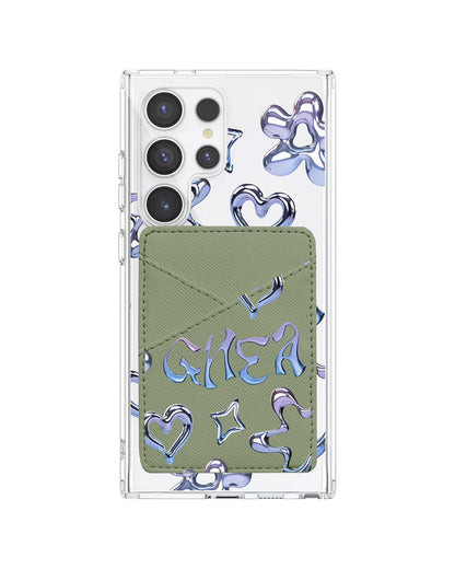 Android Phone Wallet Case - Chrome Monogram 1.0