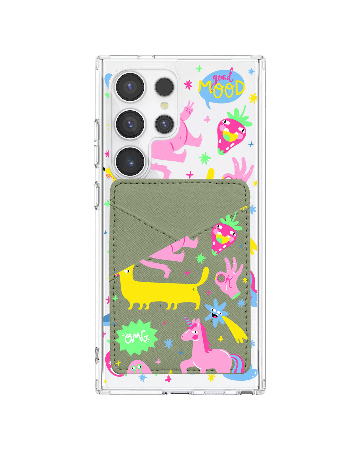 Android Phone Wallet Case - Monster say Good Mood