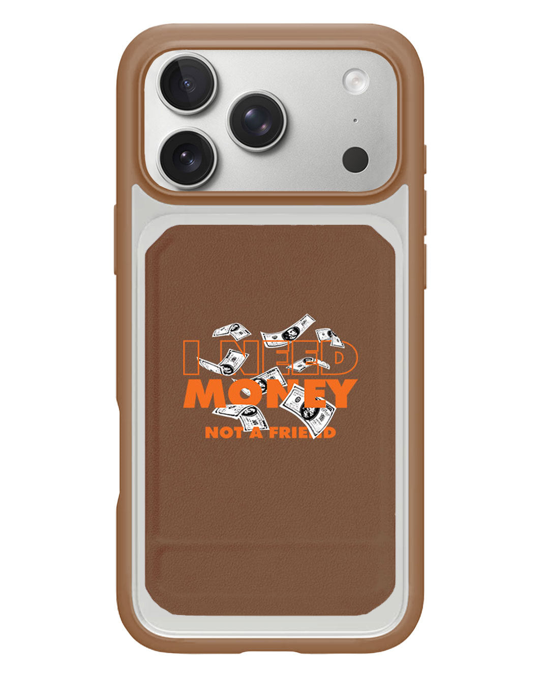 iPhone Magnetic Multifold Wallet - Money Better Than Friend