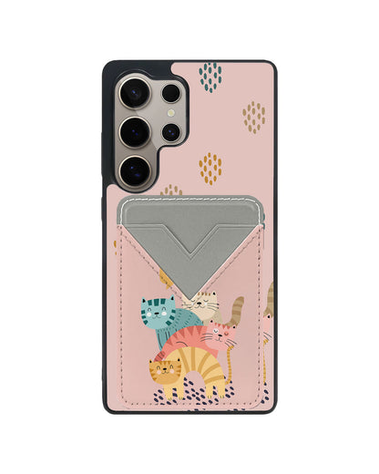 Android Avant Wallet Case - Rainbow Meow 2.0