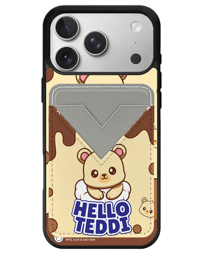 iPhone Avant Wallet Case - Hello Teddi 1.0