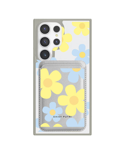 Android Magnetic Wallet Case - Daisy Skies