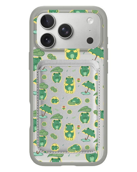 iPhone Magnetic Wallet Case - Happy Rain