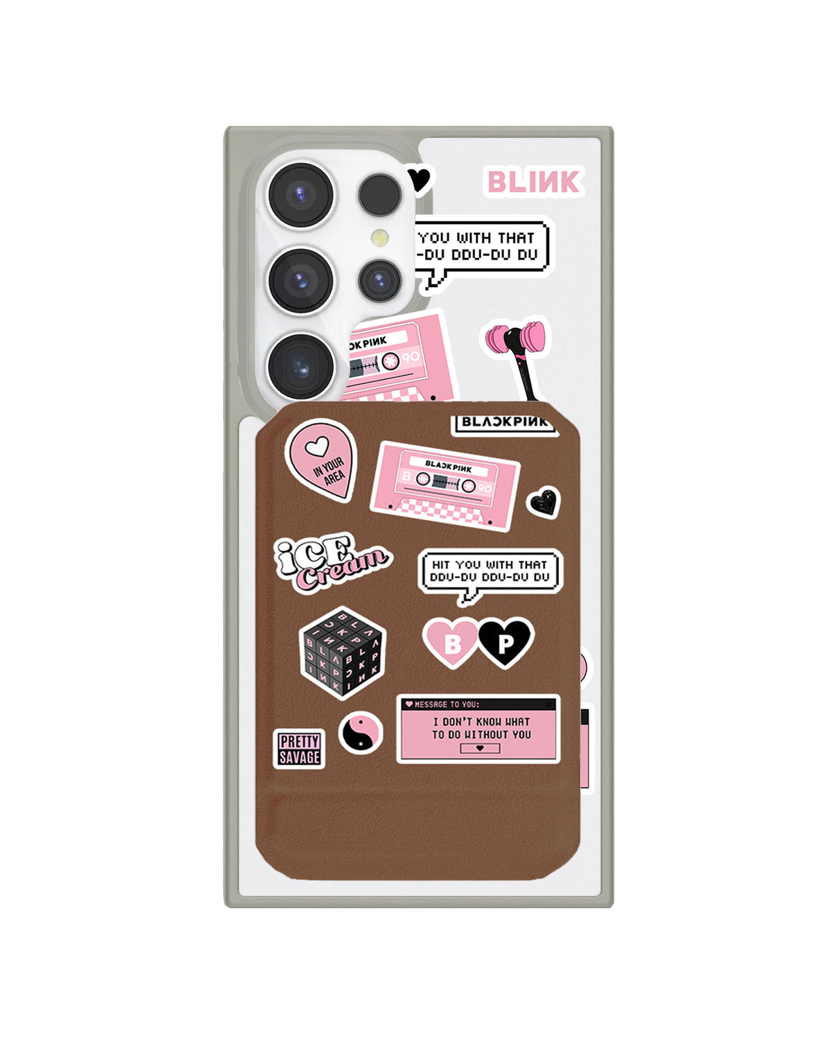 Android Magnetic Multifold Wallet - Blackpink Sticker Pack